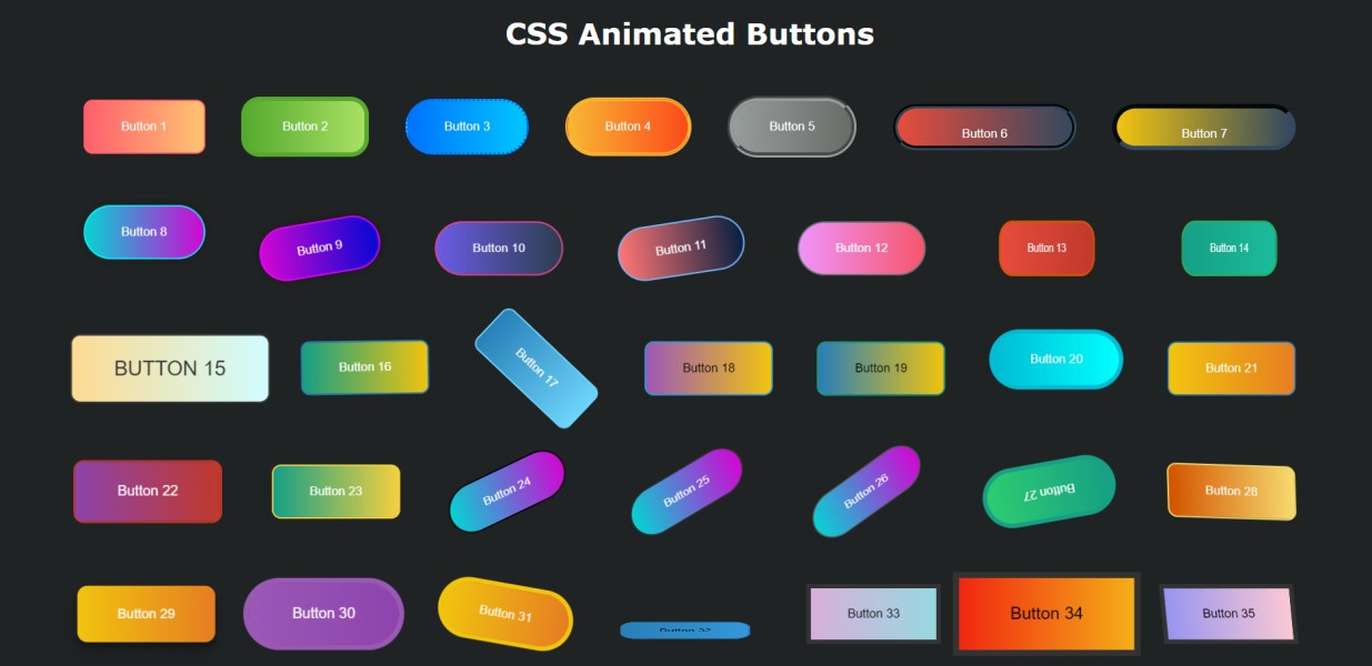CSS animated buttons